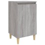 Mesita de noche madera contrachapada gris Sonoma 40x35x70 cm de vidaXL, Mesitas de noche - Ref: Foro24-819640, Precio: 44,10 ...