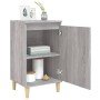 Mesita de noche madera contrachapada gris Sonoma 40x35x70 cm de vidaXL, Mesitas de noche - Ref: Foro24-819640, Precio: 44,10 ...