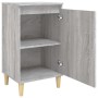 Mesita de noche madera contrachapada gris Sonoma 40x35x70 cm de vidaXL, Mesitas de noche - Ref: Foro24-819640, Precio: 44,10 ...