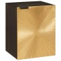 Conjuntos de muebles para el baño 5 pcs Negro y dorado