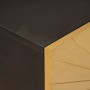 Conjuntos de muebles para el baño 5 pcs Negro y dorado