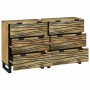 Tableros Lateral con cajón 2 pcs Marrón 60 x 33.5 x 75 cm