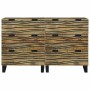 Tableros Lateral con cajón 2 pcs Marrón 60 x 33.5 x 75 cm
