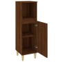 Badezimmerschrank aus braunem Eichensperrholz, 30 x 30 x 100 cm von vidaXL, Badezimmermöbel - Ref: Foro24-819811, Preis: 59,6...