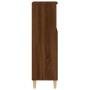 Armario de baño madera contrachapada marrón roble 30x30x100 cm