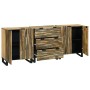 Juego de muebles de baño 3 pcs Marrón 180 x 33 x 75 cm