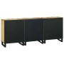 Juego de muebles de baño 3 pcs Marrón 180 x 33 x 75 cm