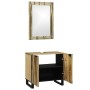 Juego de muebles de baño 2 pcs Marrón 62 x 33 x 58 cm