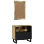 Juego de muebles de baño 2 pcs Marrón 62 x 33 x 58 cm
