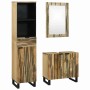 Juego de muebles de baño 3 pcs Marrón 38 x 33 x 160 cm