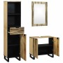 Juego de muebles de baño 3 pcs Marrón 38 x 33 x 160 cm