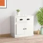 Hochglanzweißes Sperrholz-Sideboard 70 x 35,5 x 67,5 cm von vidaXL, Sideboards - Ref: Foro24-816426, Preis: 88,67 €, Rabatt: %