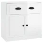 Glossy white plywood sideboard 70x35.5x67.5 cm by vidaXL, Sideboards - Ref: Foro24-816426, Price: 88,67 €, Discount: %