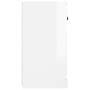 Aparador madera contrachapada blanco brillante 70x35,5x67,5 cm de vidaXL, Aparadores - Ref: Foro24-816426, Precio: 92,69 €, D...