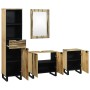 Juego de muebles de baño 4 pcs Marrón 38 x 33 x 160 cm