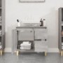 Armario de baño madera contrachapada gris Sonoma 65x33x60 cm
