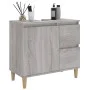 Armario de baño madera contrachapada gris Sonoma 65x33x60 cm de vidaXL, Muebles de baño - Ref: Foro24-819826, Precio: 63,51 €...