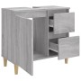 Badezimmerschrank aus grauem Sonoma-Sperrholz, 65 x 33 x 60 cm von vidaXL, Badezimmermöbel - Ref: Foro24-819826, Preis: 59,22...