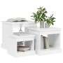Couchtische, 3 Stück, glänzend weißes Holzwerkstoff von vidaXL, Couchtisch - Ref: Foro24-816490, Preis: 75,00 €, Rabatt: %