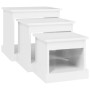 Coffee tables 3 pcs glossy white engineered wood by vidaXL, Coffee table - Ref: Foro24-816490, Price: 75,00 €, Discount: %