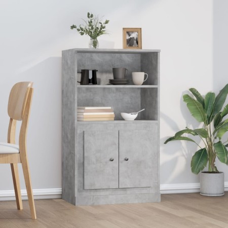 Aparador de madera contrachapada gris hormigón 60x35,5x103,5 cm de vidaXL, Aparadores - Ref: Foro24-816316, Precio: 72,37 €, ...