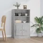 Betongraues Sperrholz-Sideboard 60 x 35,5 x 103,5 cm von vidaXL, Sideboards - Ref: Foro24-816316, Preis: 72,41 €, Rabatt: %