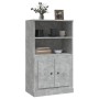 Aparador de madera contrachapada gris hormigón 60x35,5x103,5 cm de vidaXL, Aparadores - Ref: Foro24-816316, Precio: 72,37 €, ...