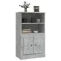Concrete gray plywood sideboard 60x35.5x103.5 cm by vidaXL, Sideboards - Ref: Foro24-816316, Price: 73,21 €, Discount: %