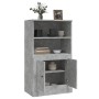 Aparador de madera contrachapada gris hormigón 60x35,5x103,5 cm de vidaXL, Aparadores - Ref: Foro24-816316, Precio: 72,37 €, ...