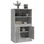 Concrete gray plywood sideboard 60x35.5x103.5 cm by vidaXL, Sideboards - Ref: Foro24-816316, Price: 73,21 €, Discount: %