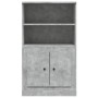 Aparador de madera contrachapada gris hormigón 60x35,5x103,5 cm de vidaXL, Aparadores - Ref: Foro24-816316, Precio: 72,37 €, ...