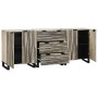 Juego de muebles de baño 3 pcs 180 x 33 x 75 cm