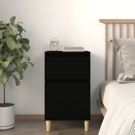 vidaxL Mesita de noche negra 40x35x70 cm de vidaXL, Mesitas de noche - Ref: Foro24-819694, Precio: 44,26 €, Descuento: %