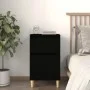 vidaxL Mesita de noche negra 40x35x70 cm de vidaXL, Mesitas de noche - Ref: Foro24-819694, Precio: 44,26 €, Descuento: %