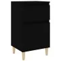 vidaxL Mesita de noche negra 40x35x70 cm de vidaXL, Mesitas de noche - Ref: Foro24-819694, Precio: 44,26 €, Descuento: %