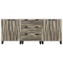 Juego de muebles de baño 3 pcs 180 x 33 x 75 cm