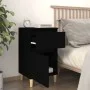 vidaxL Mesita de noche negra 40x35x70 cm de vidaXL, Mesitas de noche - Ref: Foro24-819694, Precio: 44,26 €, Descuento: %