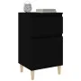 vidaxL Mesita de noche negra 40x35x70 cm de vidaXL, Mesitas de noche - Ref: Foro24-819694, Precio: 44,26 €, Descuento: %