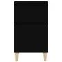 vidaxL Mesita de noche negra 40x35x70 cm de vidaXL, Mesitas de noche - Ref: Foro24-819694, Precio: 44,26 €, Descuento: %