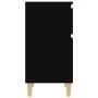 vidaxL Mesita de noche negra 40x35x70 cm de vidaXL, Mesitas de noche - Ref: Foro24-819694, Precio: 44,26 €, Descuento: %