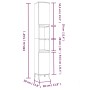 White plywood bathroom cabinet 30x30x190 cm by vidaXL, Bathroom furniture - Ref: Foro24-819796, Price: 98,46 €, Discount: %