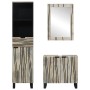 Juego de muebles de baño 3 pcs Blanco 38 x 33 x 160 cm