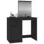 Tocador con espejo madera contrachapada negro 90x50x132,5 cm de vidaXL, Tocadores para dormitorios - Ref: Foro24-816761, Prec...