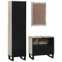 Juego de muebles de baño 3 pcs Blanco 38 x 33 x 160 cm