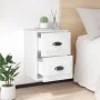 Glänzend weißer Wand-Nachttisch 41,5 x 36 x 53 cm von vidaXL, Nachttische - Ref: Foro24-816396, Preis: 49,79 €, Rabatt: %