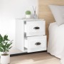 Glänzend weißer Wand-Nachttisch 41,5 x 36 x 53 cm von vidaXL, Nachttische - Ref: Foro24-816396, Preis: 50,37 €, Rabatt: %