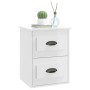 Glänzend weißer Wand-Nachttisch 41,5 x 36 x 53 cm von vidaXL, Nachttische - Ref: Foro24-816396, Preis: 50,37 €, Rabatt: %