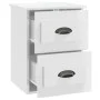 Glossy white wall bedside table 41.5x36x53 cm by vidaXL, Nightstands - Ref: Foro24-816396, Price: 49,79 €, Discount: %
