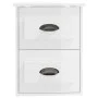 Glänzend weißer Wand-Nachttisch 41,5 x 36 x 53 cm von vidaXL, Nachttische - Ref: Foro24-816396, Preis: 49,79 €, Rabatt: %