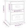 Glänzend weißer Wand-Nachttisch 41,5 x 36 x 53 cm von vidaXL, Nachttische - Ref: Foro24-816396, Preis: 49,79 €, Rabatt: %